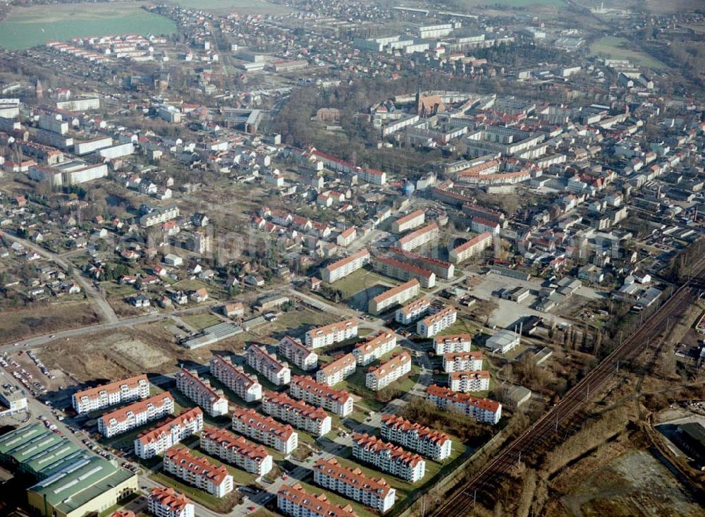 Bernau from the bird's eye view: Stadtzentrum von Bernau bei Berlin.