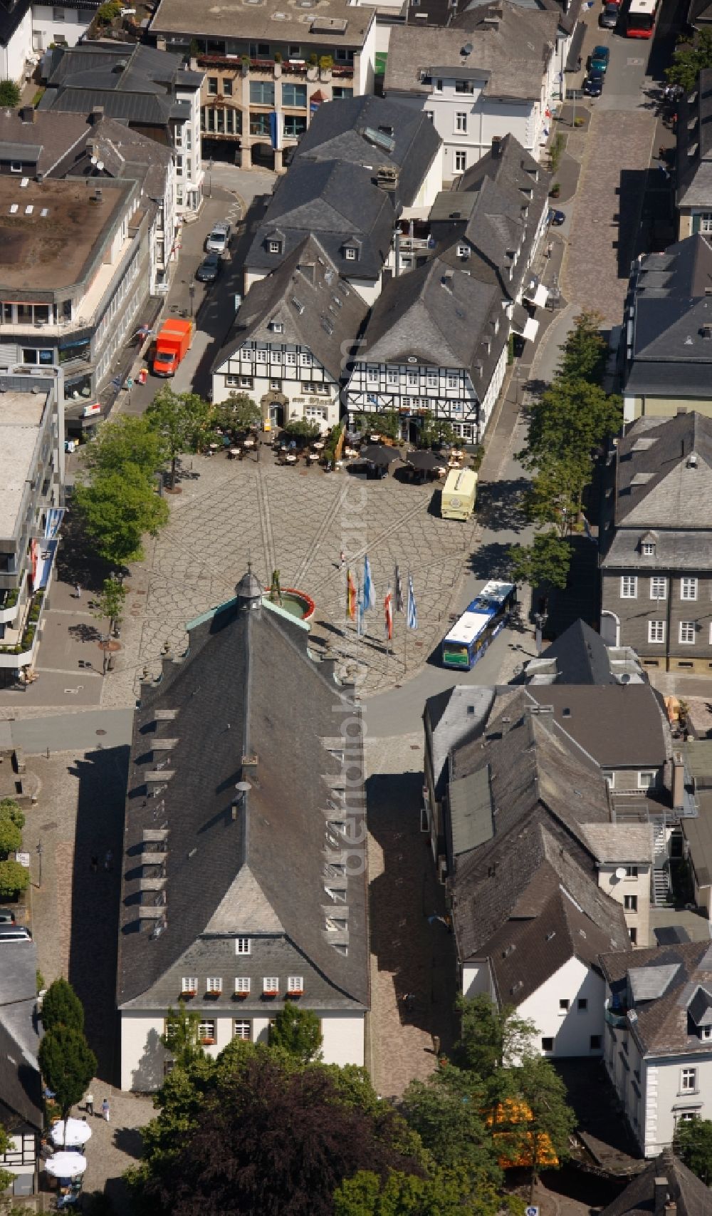 Brilon from the bird's eye view: View of the city center of Brilon in the state North Rhine-Westphalia