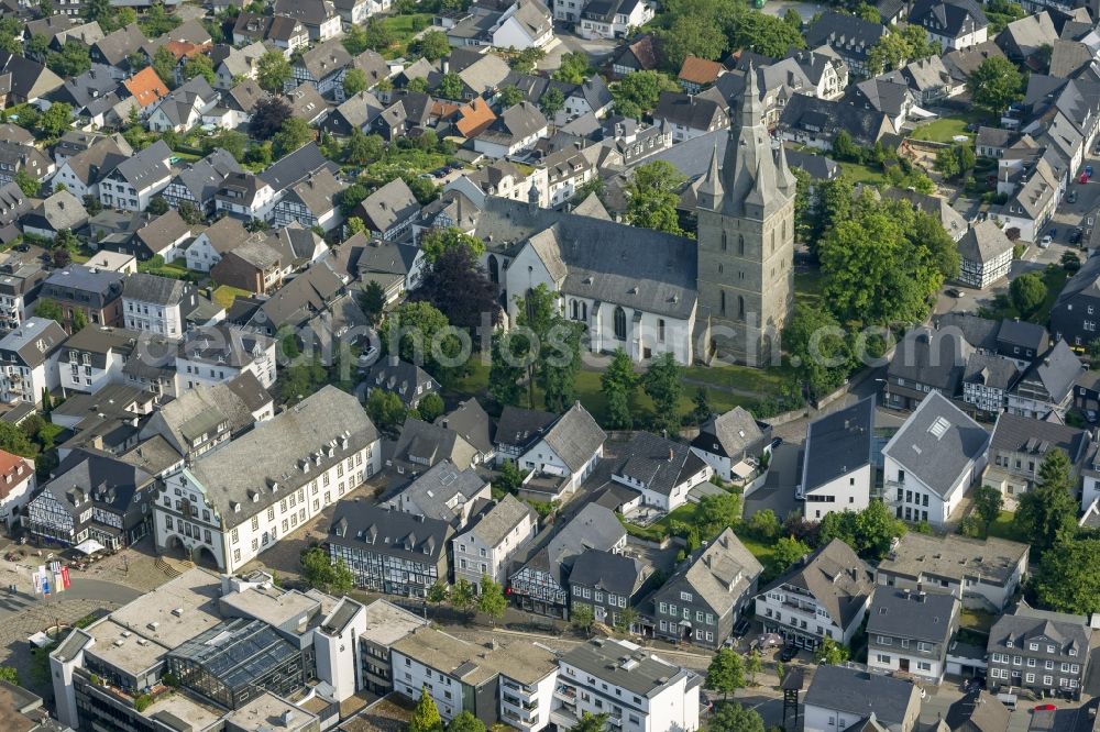 Aerial photograph Brilon - View of the city center of Brilon in the state North Rhine-Westphalia