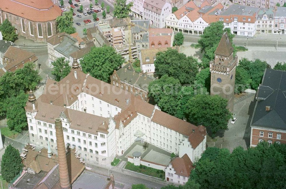 Cottbus / Brandenburg from the bird's eye view: Stadtzentrum Cottbus.