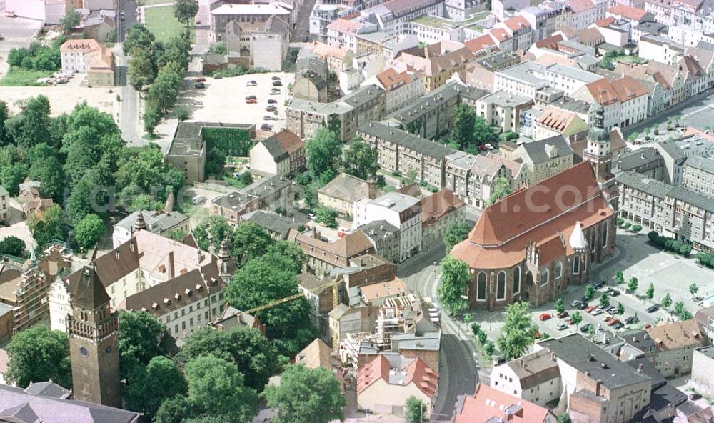 Aerial photograph Cottbus / Brandenburg - Stadtzentrum Cottbus.