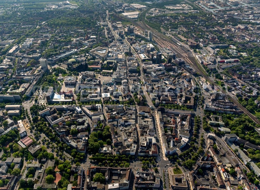 Aerial image Dortmund - View of the centre of Dortmund in the state North Rhine-Westphalia