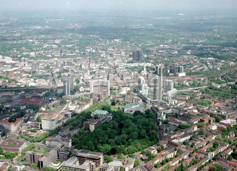 Aerial image Essen - Stadtzentrum Essen.