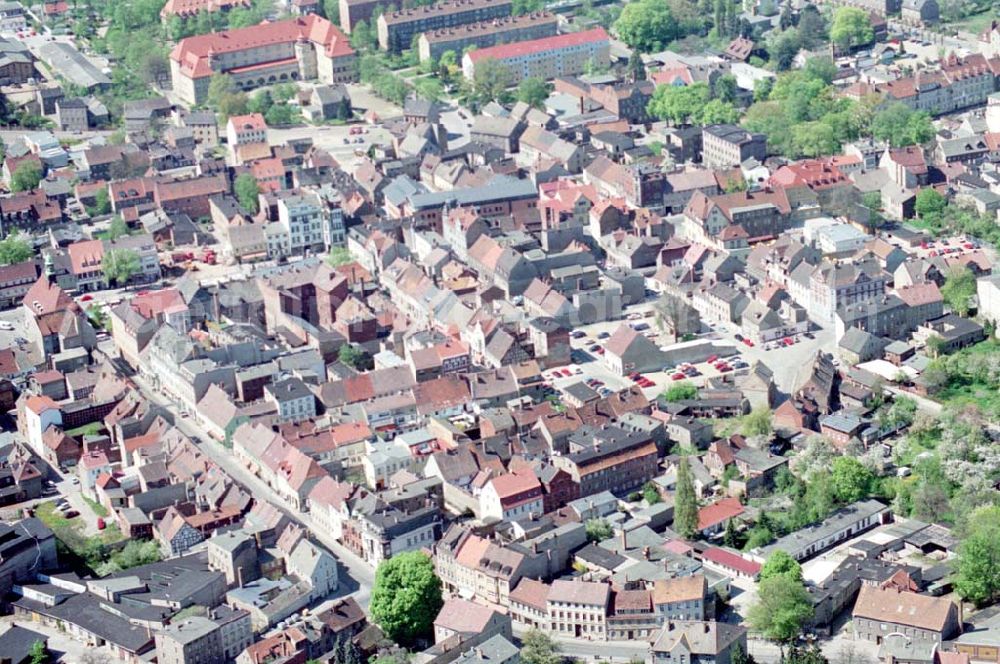 Aerial photograph Finsterwalde - 04.05.1995 Stadtzentrum Finsterwalde Brandenburg