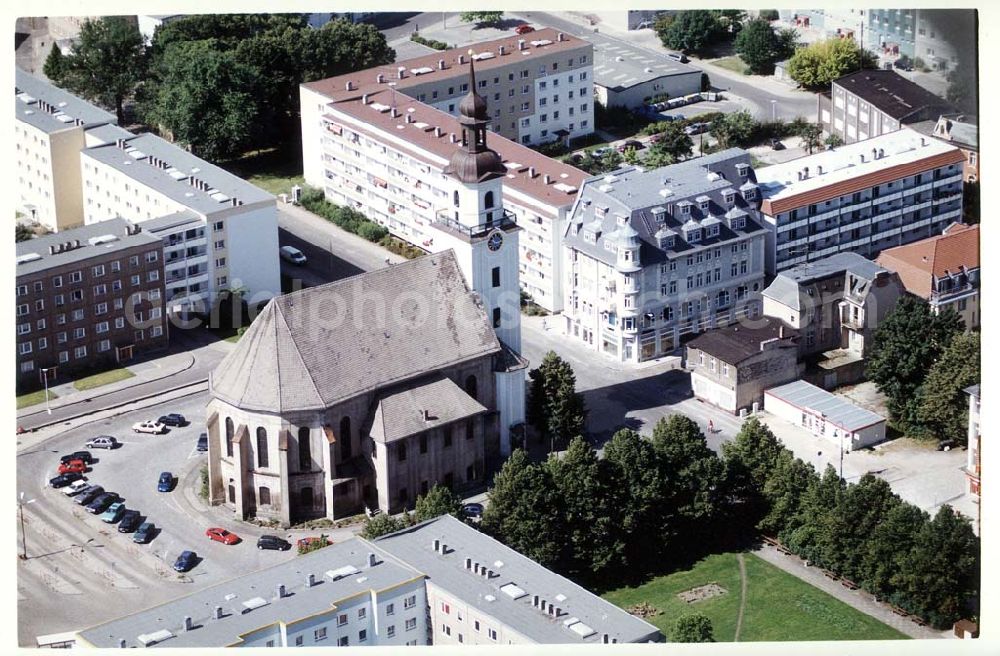 Forst / BRB from the bird's eye view: Stadtzentrum Forst