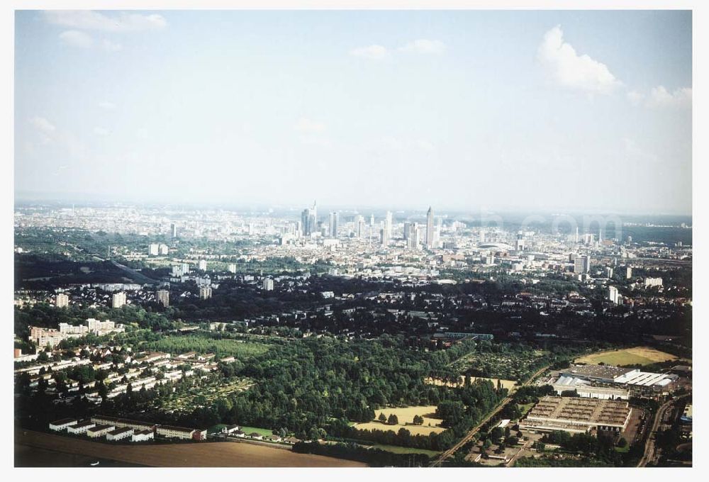 Aerial image Frankfurt am Main - Stadtzentrum von Frankfurt / M.