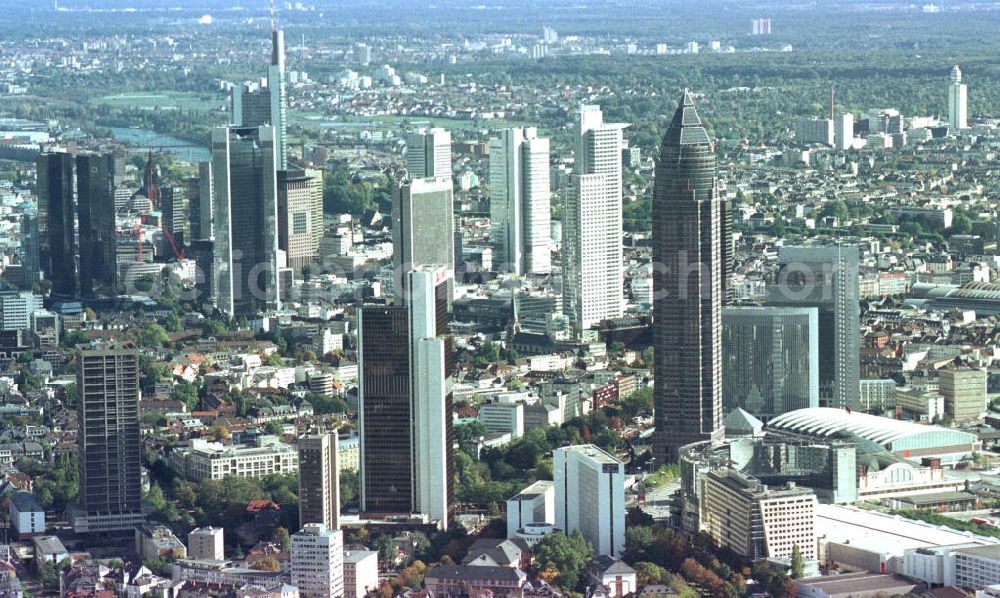 Aerial photograph Frankfurt am Main - Stadtzentrum Frankfurt / Main