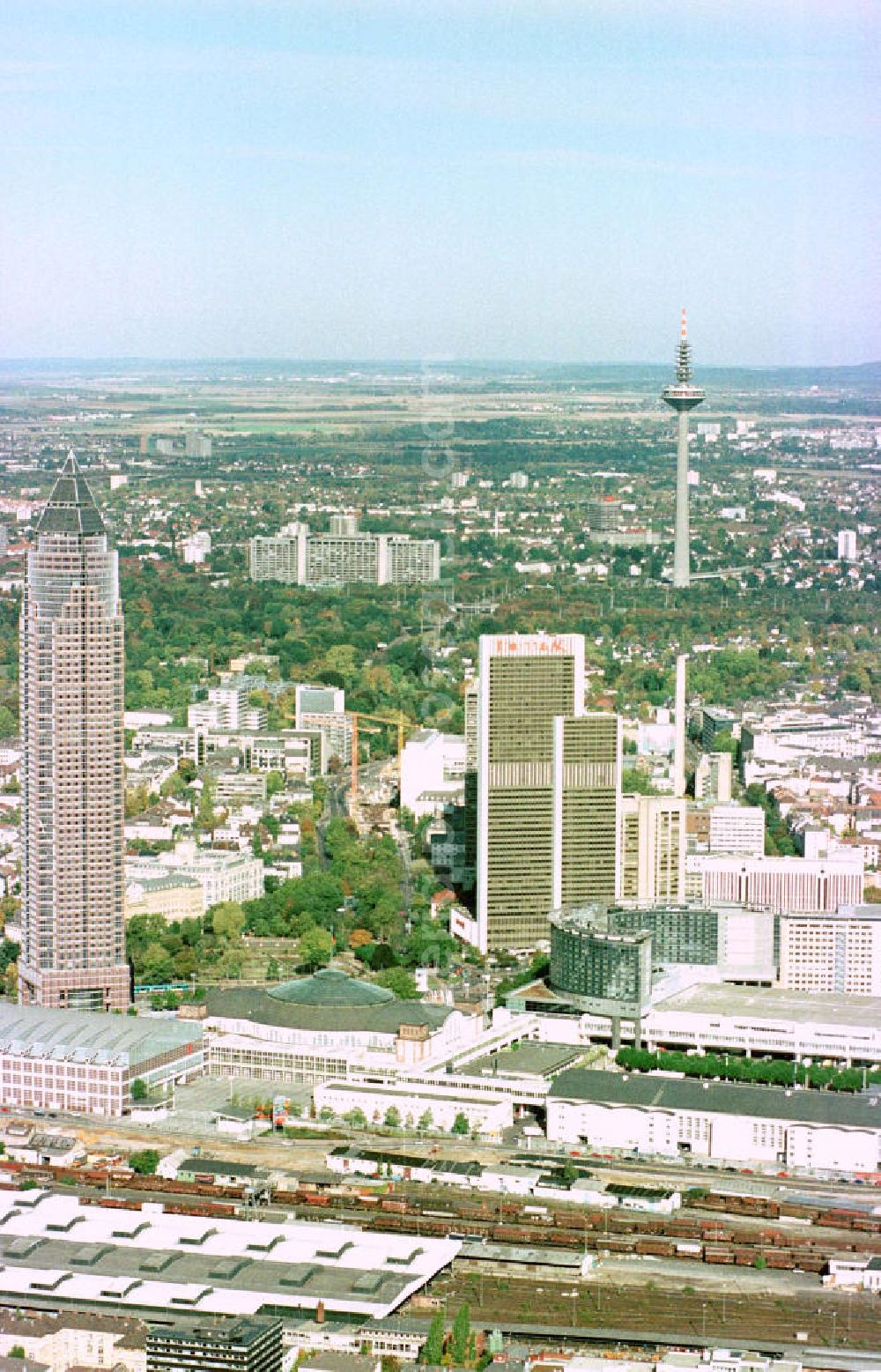 Frankfurt am Main from above - Stadtzentrum Frankfurt / Main