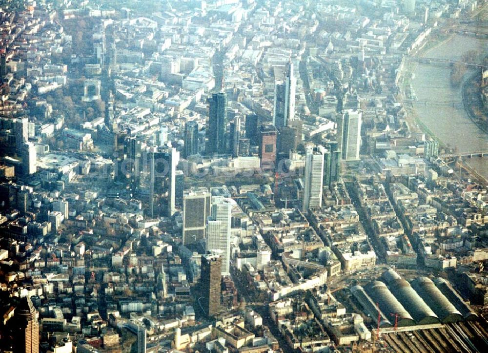 Aerial image Frankfurt / M. - Stadtzentrum von Frankfurt/Main. (Hessen)..10.12.02