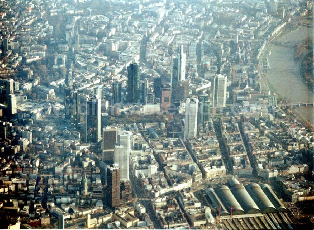 Aerial photograph Frankfurt / M. - Stadtzentrum von Frankfurt/Main. (Hessen)..10.12.02