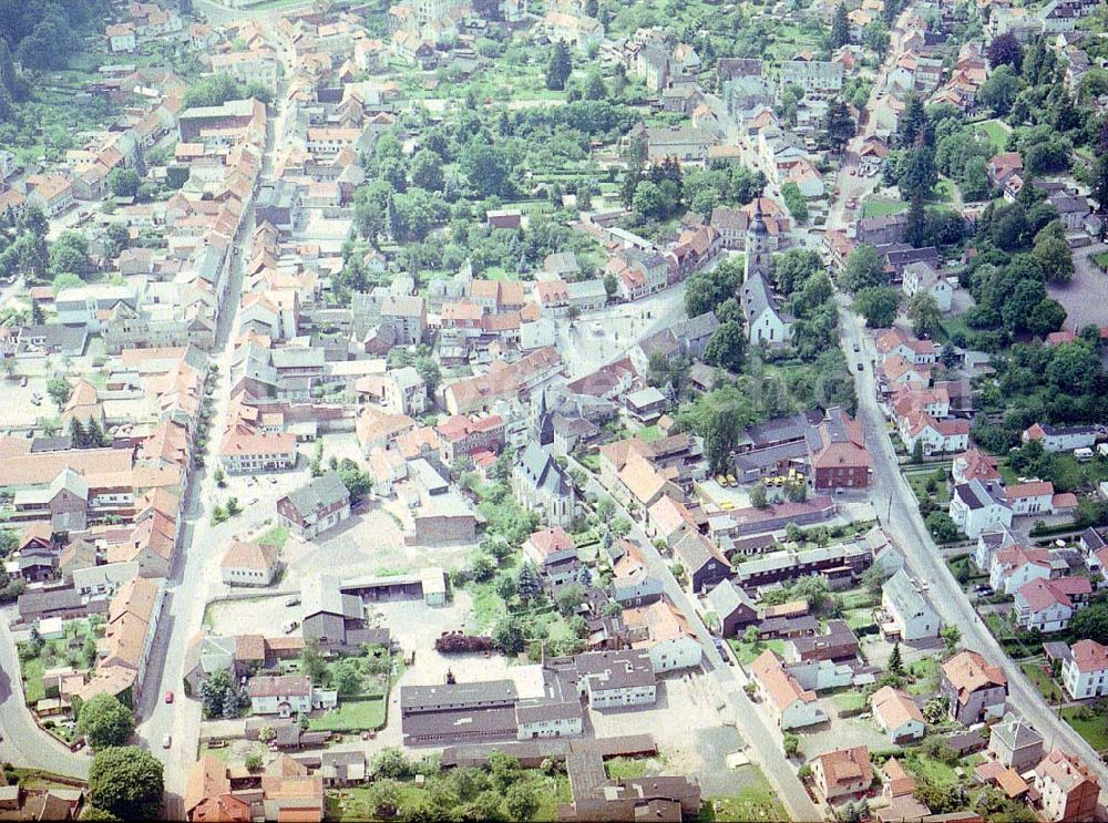 Friedrichroda from above - Stadtzentrum von Friedrichroda / Thüringen.