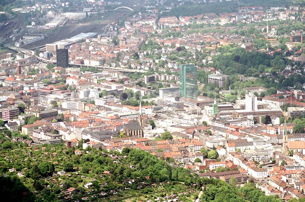 Aerial image Hagen / NRW - Stadtzentrum Hagen. Datum: 26.05.03