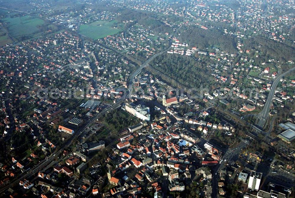 Ibbenbüren from above - 09.12.2004 Ibbenbüren, Blick auf das Stadtzentrum Ibbenbüren.