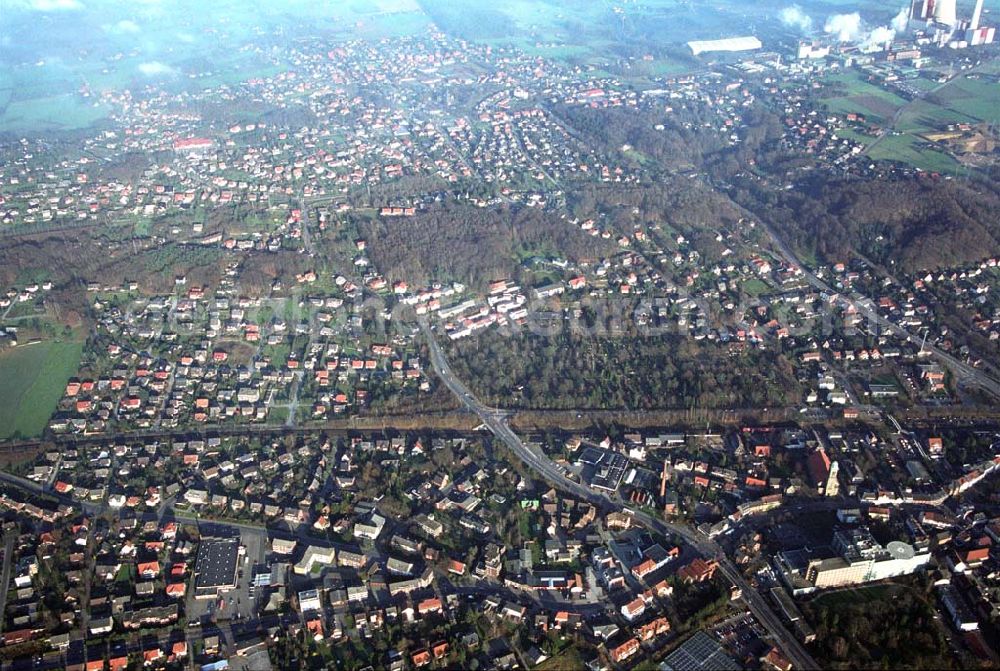 Ibbenbüren from above - 09.12.2004 Ibbenbüren, Blick auf das Stadtzentrum Ibbenbüren.