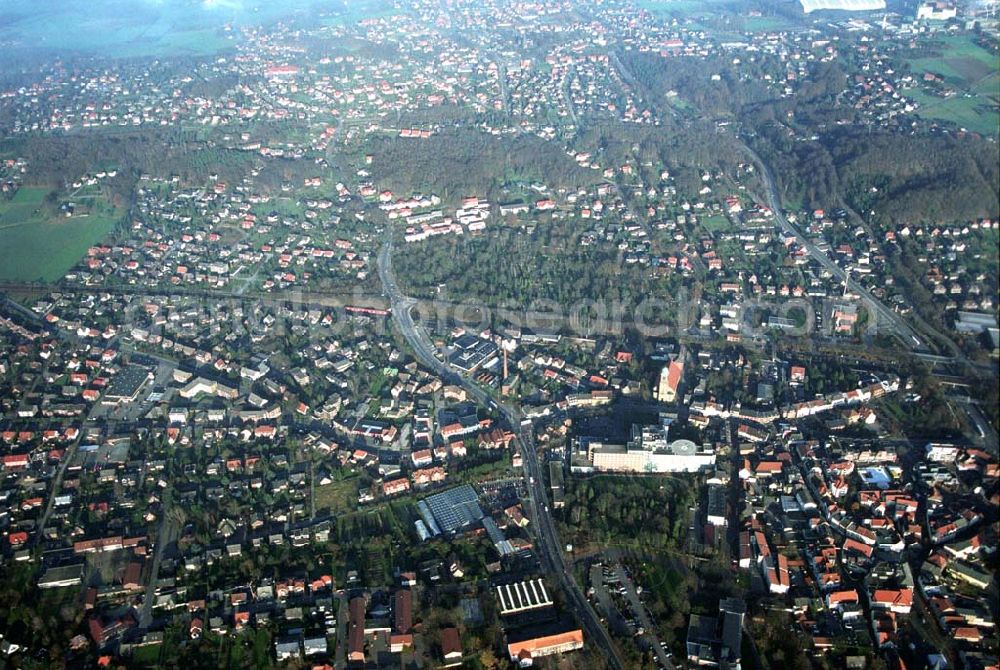 Ibbenbüren from the bird's eye view: 09.12.2004 Ibbenbüren, Blick auf das Stadtzentrum Ibbenbüren.