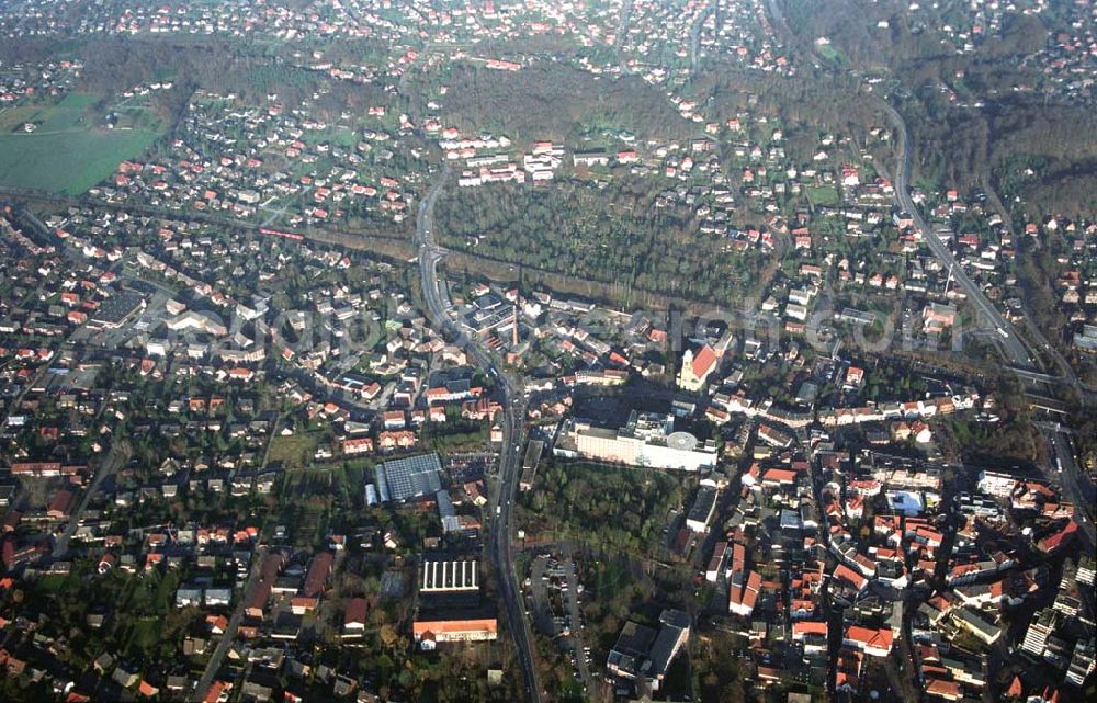 Ibbenbüren from the bird's eye view: 09.12.2004 Ibbenbüren, Blick auf das Stadtzentrum Ibbenbüren.