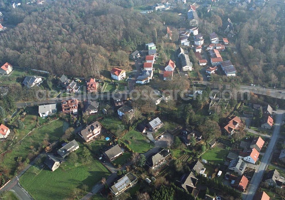 Ibbenbüren from above - 09.12.2004 Ibbenbüren, Wohnhaus Nordstraße 45 in 49477 Ibbenbüren. Eigentümer: Dr. Wenner, Weißenburgstr. 76 in 50670 Köln, Tel.:0221-7393258