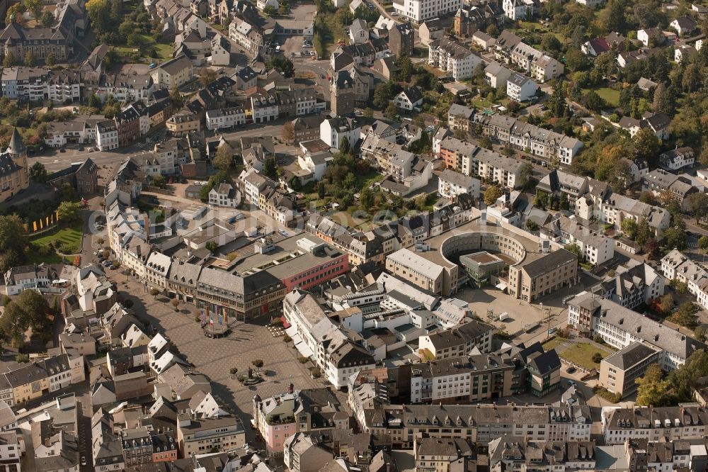 Mayen from above - The city center and downtown Mayen in Rhineland-Palatinate