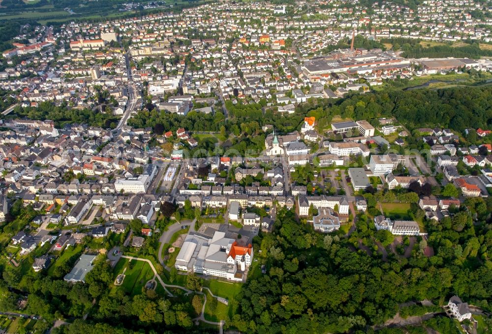 Aerial image Arnsberg - The city center in the downtown are in Arnsberg in the state North Rhine-Westphalia