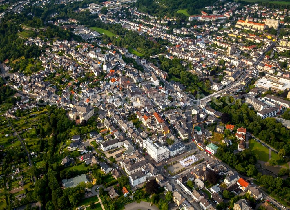 Aerial photograph Arnsberg - The city center in the downtown are in Arnsberg in the state North Rhine-Westphalia