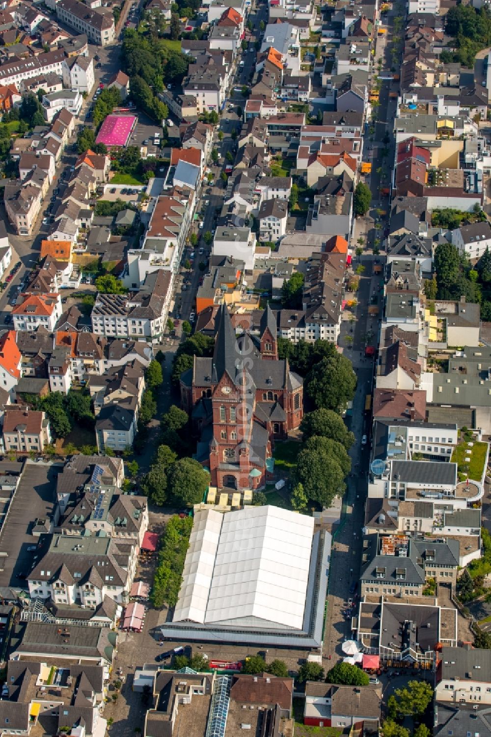 Aerial photograph Arnsberg - The city center in the downtown are in Arnsberg in the state North Rhine-Westphalia