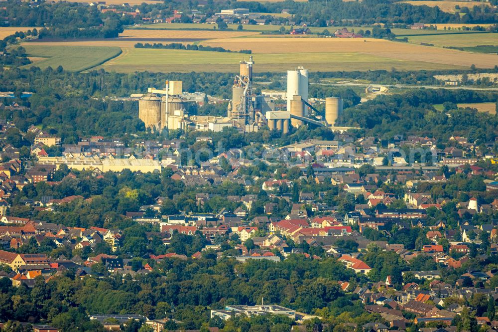 Aerial photograph Beckum - The city center in the downtown area on street Nordring in Beckum at Ruhrgebiet in the state North Rhine-Westphalia, Germany