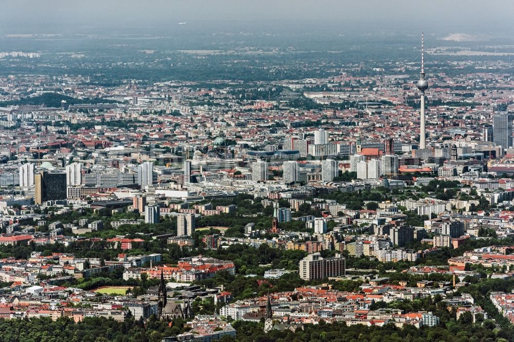 Berlin from above - The city center in the downtown area in Berlin