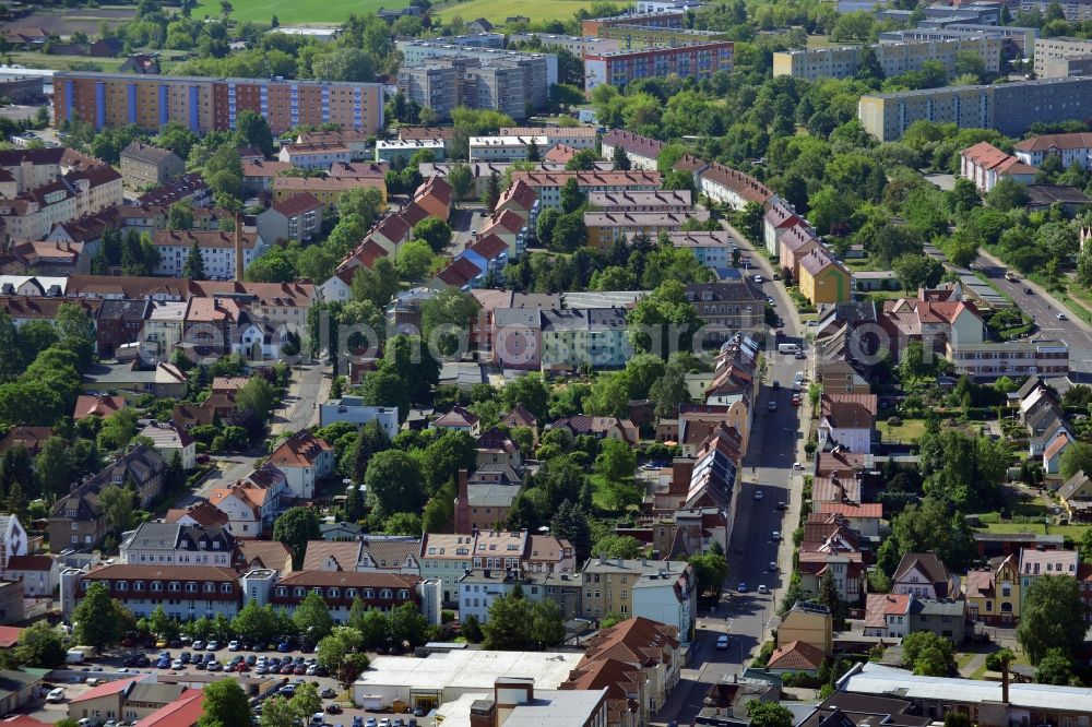 Burg (bei Magdeburg) from above - The city center in the downtown are in Burg (bei Magdeburg) in the state Saxony-Anhalt