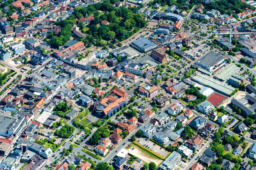 Aerial image Cloppenburg - The city center in the downtown area in Cloppenburg in the state Lower Saxony