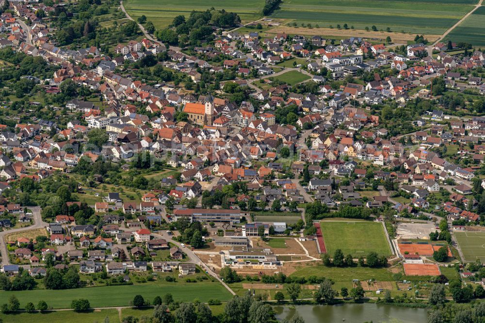 Aerial photograph Empfingen - The city center in the downtown area in Empfingen in the state Baden-Wuerttemberg, Germany