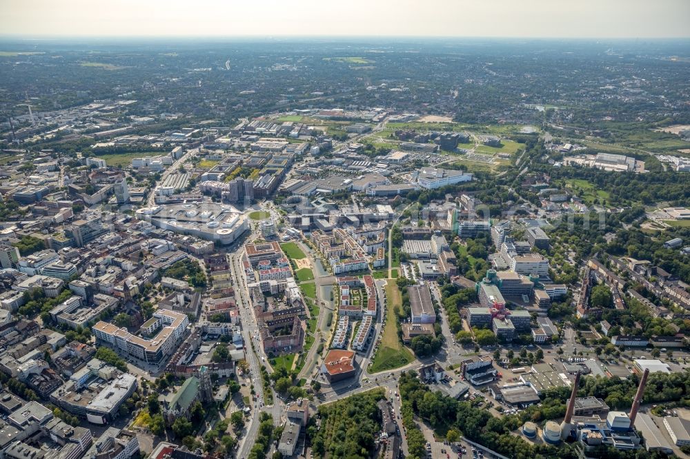 Essen from above - The city center in the downtown area in Essen in the state North Rhine-Westphalia, Germany