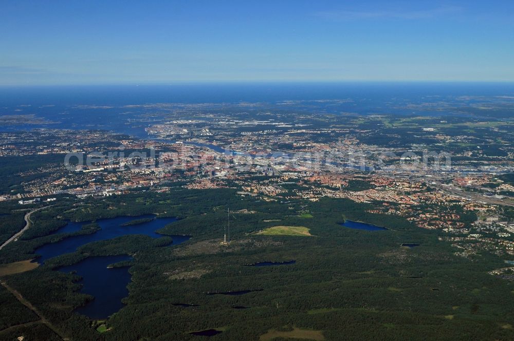 Aerial photograph Göteborg - The city center in the downtown are in Gothenburg in Sweden