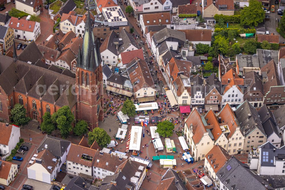 Haltern am See from the bird's eye view: The city center in the downtown area in Haltern am See at Ruhrgebiet in the state North Rhine-Westphalia, Germany