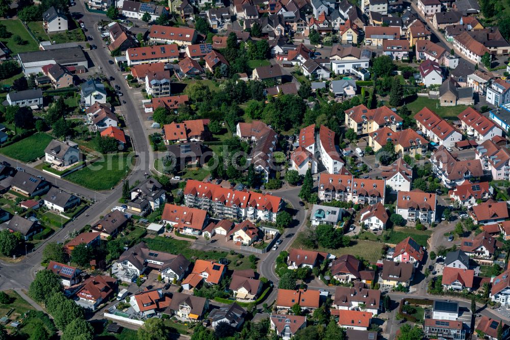 Aerial photograph Herbolzheim - The city center in the downtown area in Herbolzheim in the state Baden-Wuerttemberg, Germany