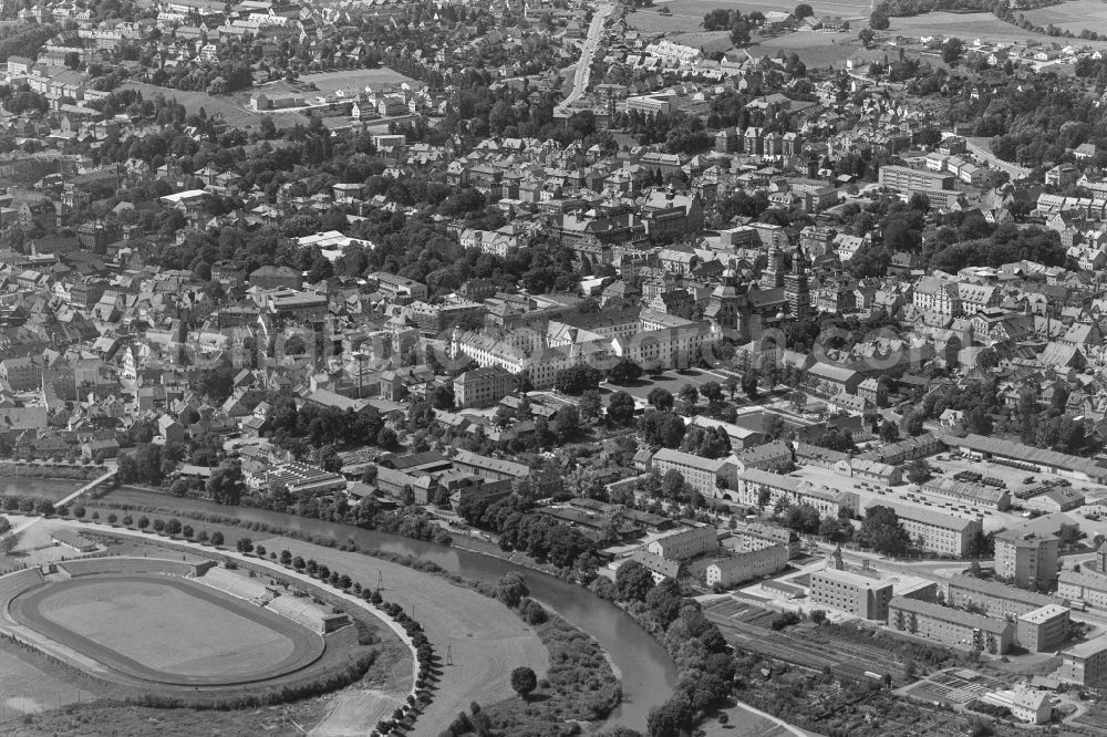 Kempten (Allgäu) from the bird's eye view: The city center in the downtown area in Kempten (Allgaeu) in the state Bavaria, Germany