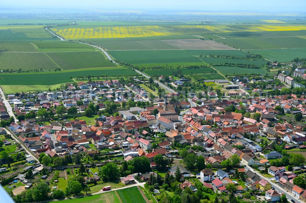 Aerial photograph Kindelbrück - The city center in the downtown area in Kindelbrück in the state Thuringia, Germany