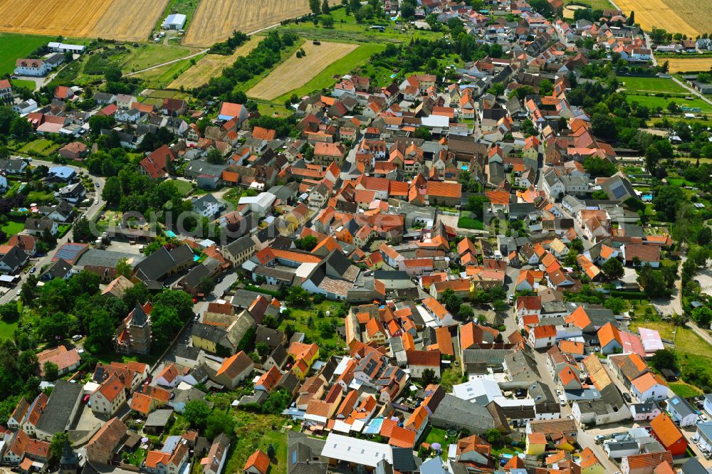 Kolonie from the bird's eye view: The city center in the downtown area in Kolonie in the state Rhineland-Palatinate, Germany