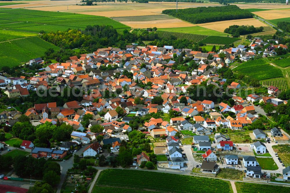 Kolonie from above - The city center in the downtown area in Kolonie in the state Rhineland-Palatinate, Germany