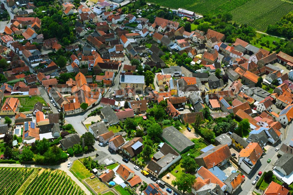 Aerial image Kolonie - The city center in the downtown area in Kolonie in the state Rhineland-Palatinate, Germany