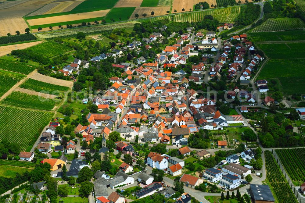 Aerial photograph Kolonie - The city center in the downtown area in Kolonie in the state Rhineland-Palatinate, Germany