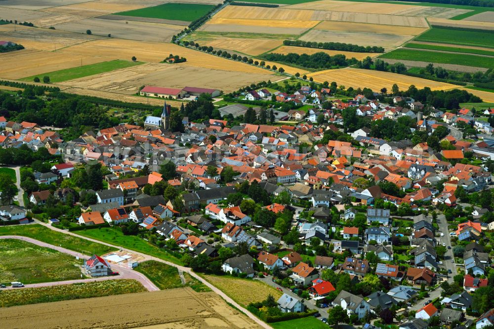 Aerial photograph Kolonie - The city center in the downtown area in Kolonie in the state Rhineland-Palatinate, Germany