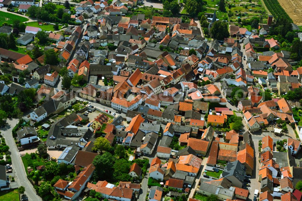 Kolonie from the bird's eye view: The city center in the downtown area in Kolonie in the state Rhineland-Palatinate, Germany