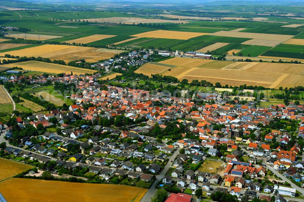 Kolonie from above - The city center in the downtown area in Kolonie in the state Rhineland-Palatinate, Germany