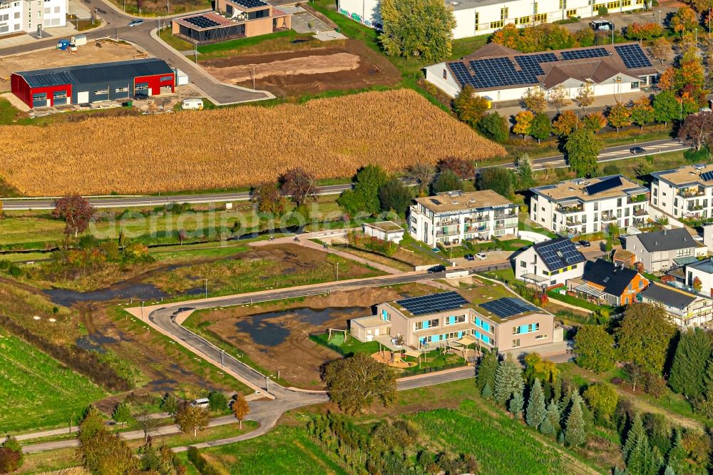 Lahr/Schwarzwald from above - The city center in the downtown area in Lahr/Schwarzwald in the state Baden-Wuerttemberg, Germany