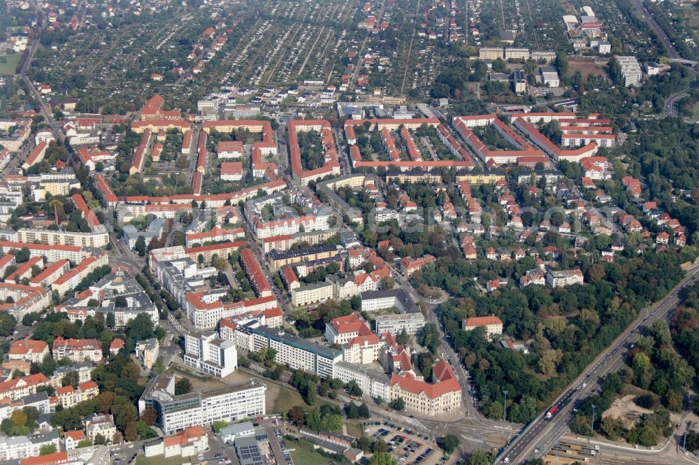 Magdeburg from the bird's eye view: The city center in the downtown area in Magdeburg in the state Saxony-Anhalt