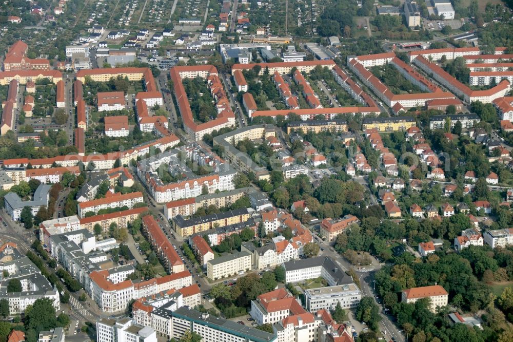 Aerial image Magdeburg - The city center in the downtown area in Magdeburg in the state Saxony-Anhalt