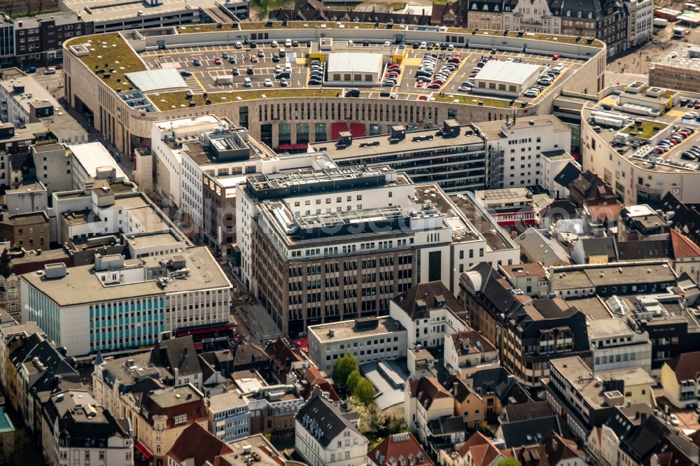 Recklinghausen from above - The city center in the downtown are in Recklinghausen in the state North Rhine-Westphalia