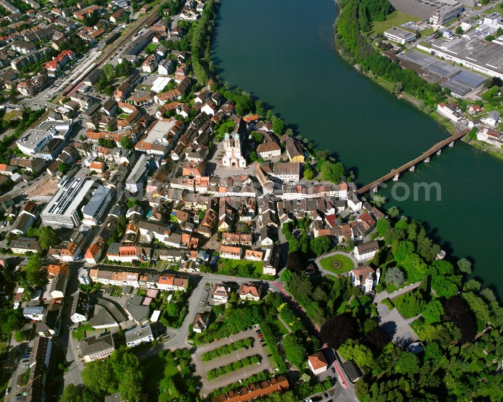 Rippolingen from the bird's eye view: The city center in the downtown area in Rippolingen in the state Baden-Wuerttemberg, Germany