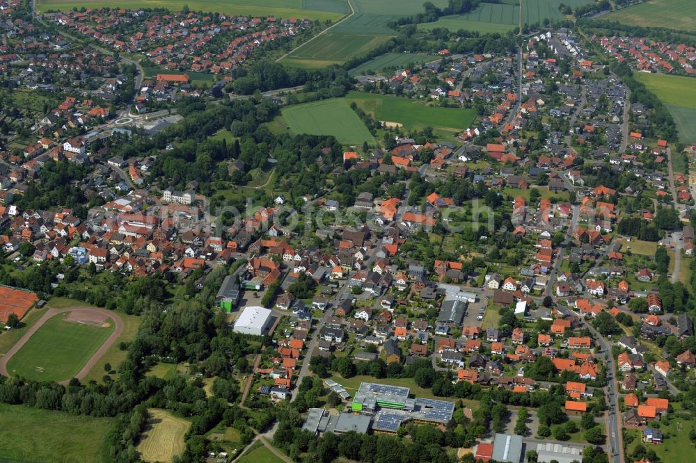 Aerial image Rodenberg - The city center in the downtown are in Rodenberg in the state Lower Saxony