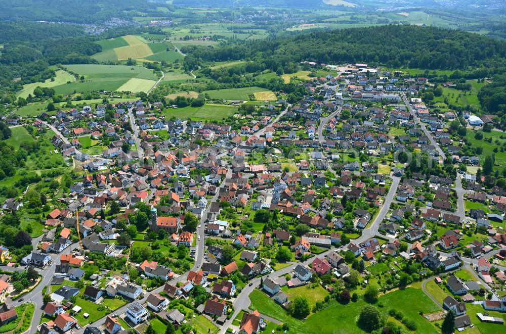 Rottenberg from the bird's eye view: The city center in the downtown area in Rottenberg in the state Bavaria, Germany